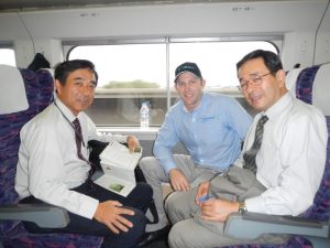 Director of True Water James Mahoney travels Japan with the heads of the Fuji Clean Overseas Business Division in 2012.