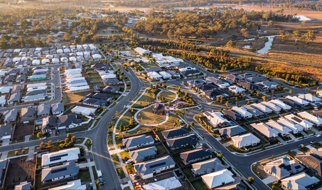 Aerial of Dawn / Waterlea in Walloon - June 2024