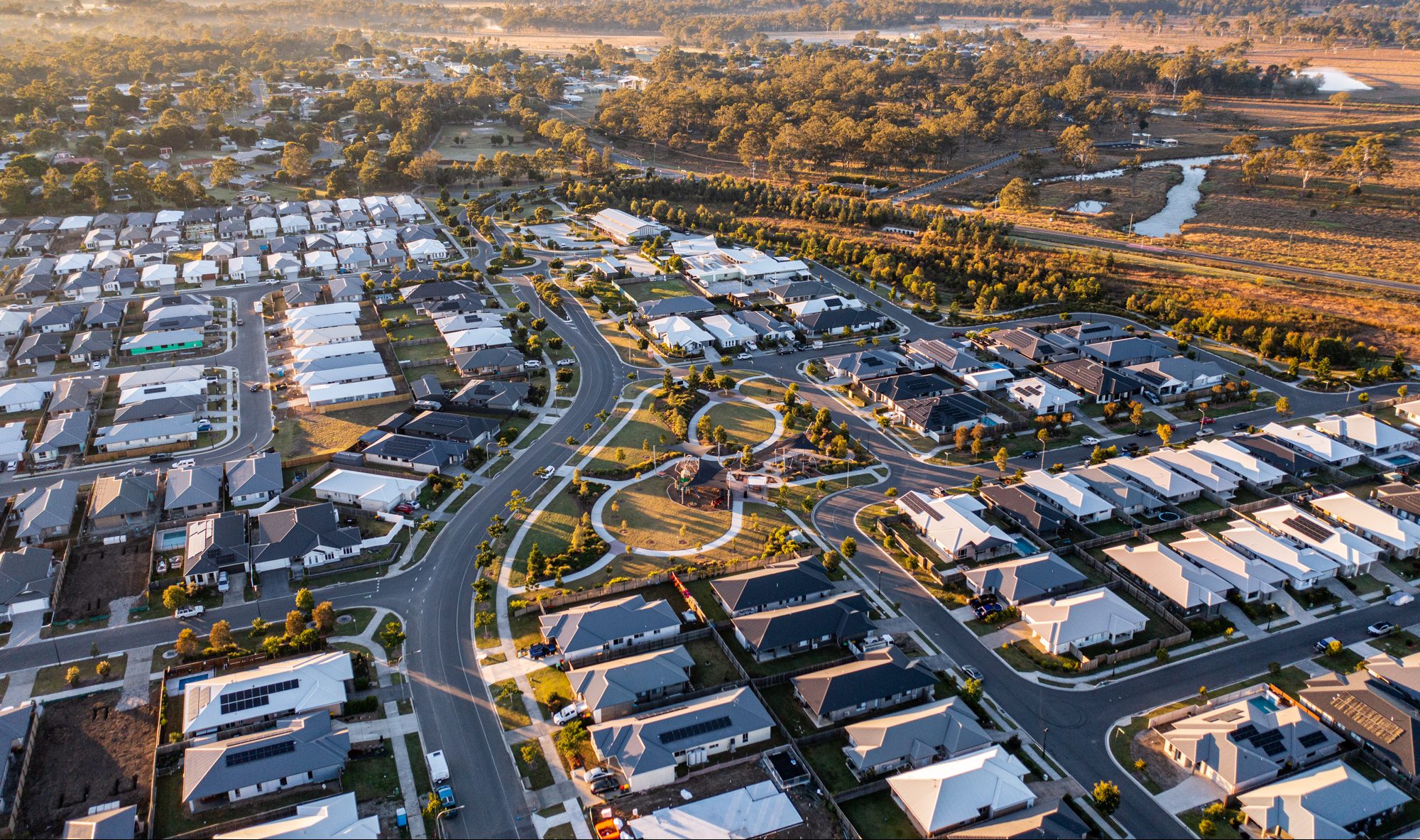 Aerial of Dawn / Waterlea in Walloon - June 2024