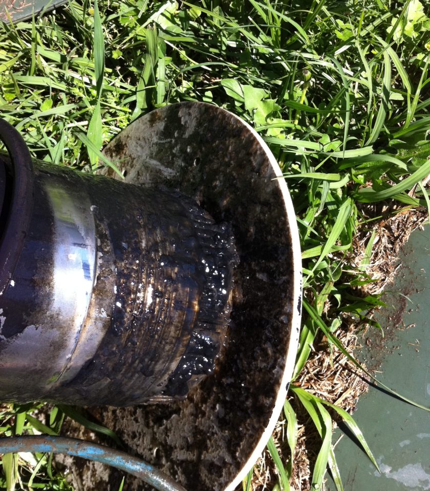 Blockages caused by untreated solids in the system caused the pump to fail.