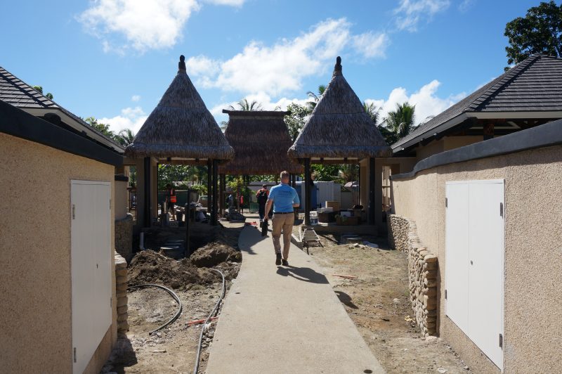 Work in progress, soon the beautiful Fijian architecture will be the main feature again.
