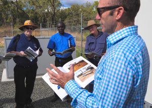 Principal Wastewater Consultant Jim Mahoney onsite at Lake Awoonga