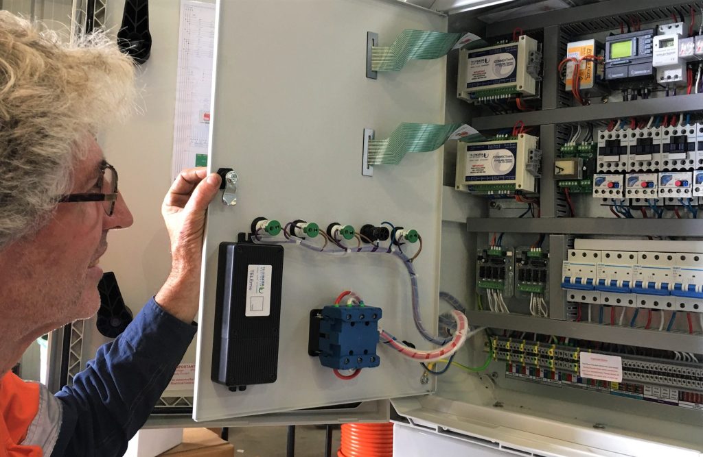 Telemi Monitoring System Installation In A True Water Connectmi Controller improves operational efficiency for wastewater infrastructure