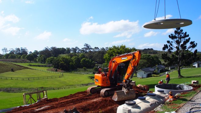 Works underway for the expansion of the Beechmont Estate Wastewater Treatment System (WWTS)