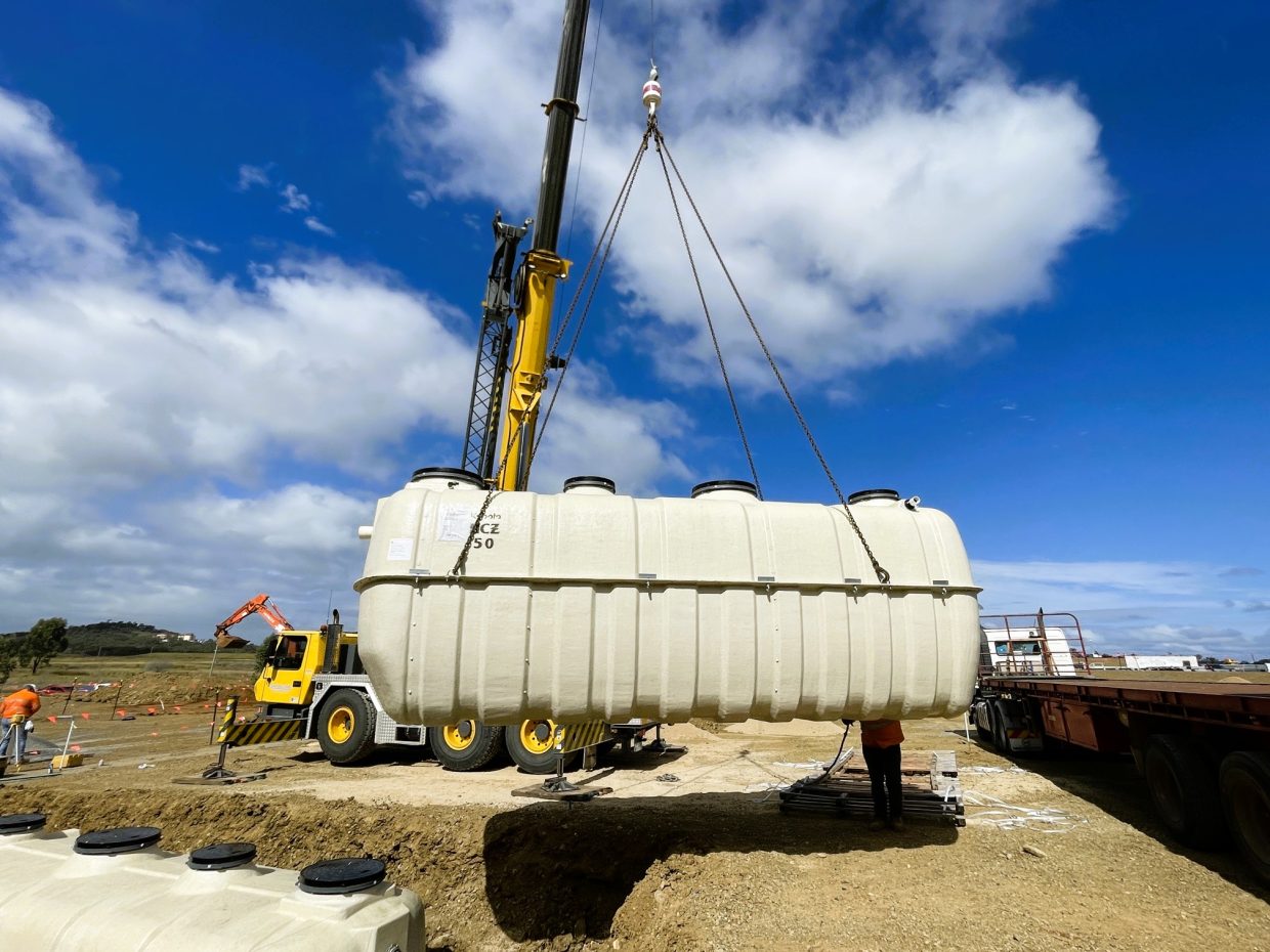 The renewable energy facility WWTP is expertly positioned for install.