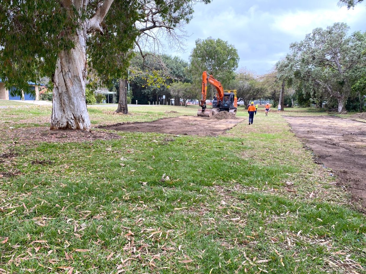 Beginning works to complete the engineered effluent disposal area on the crown reserve