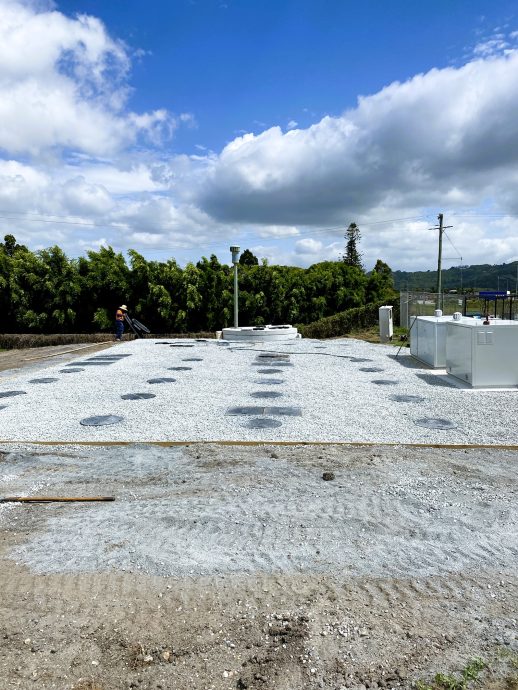 Jobsite showcasing finsihed installation of infrastructure.