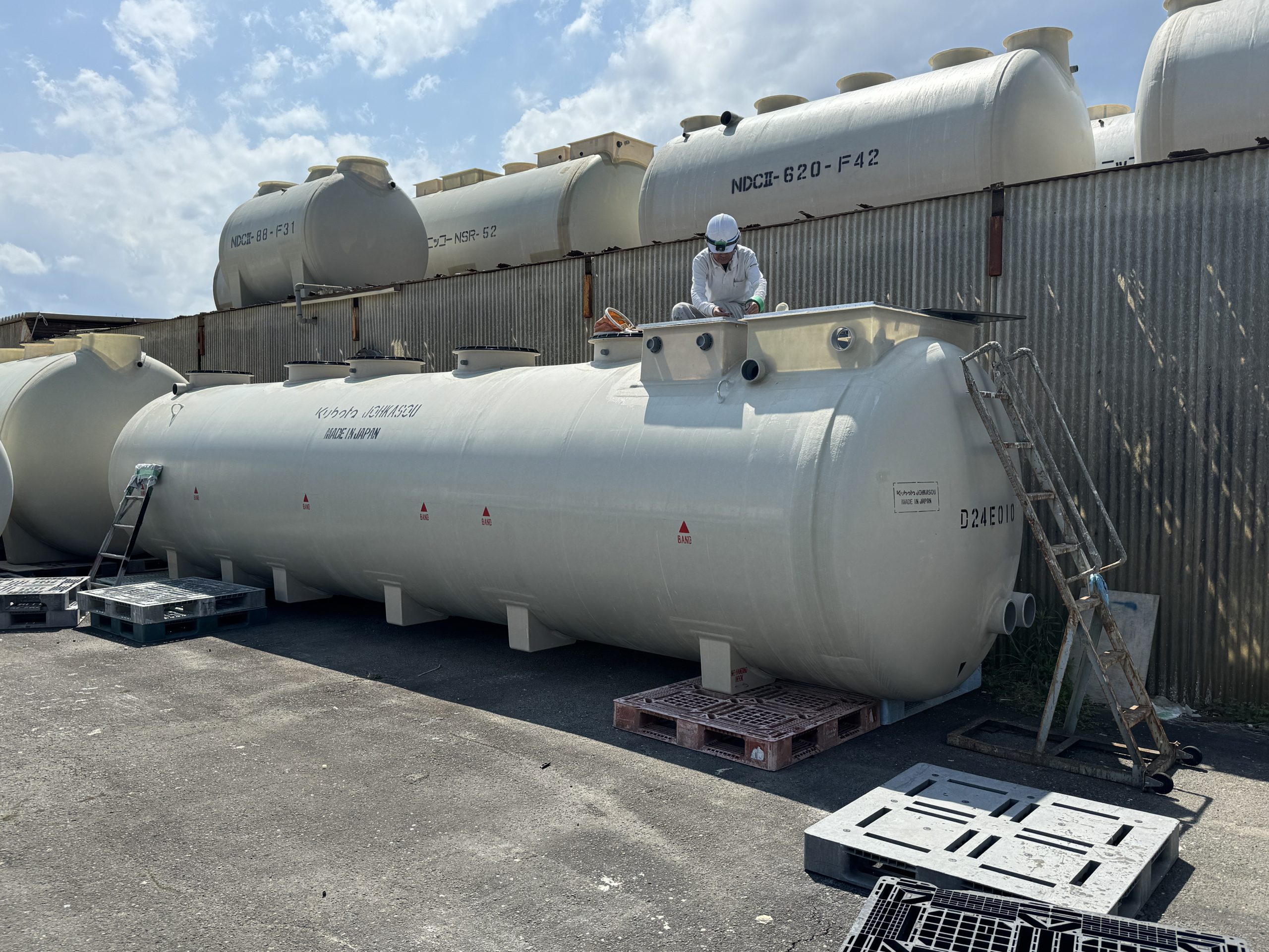 Kubota wastewater systems being prepared for shipment