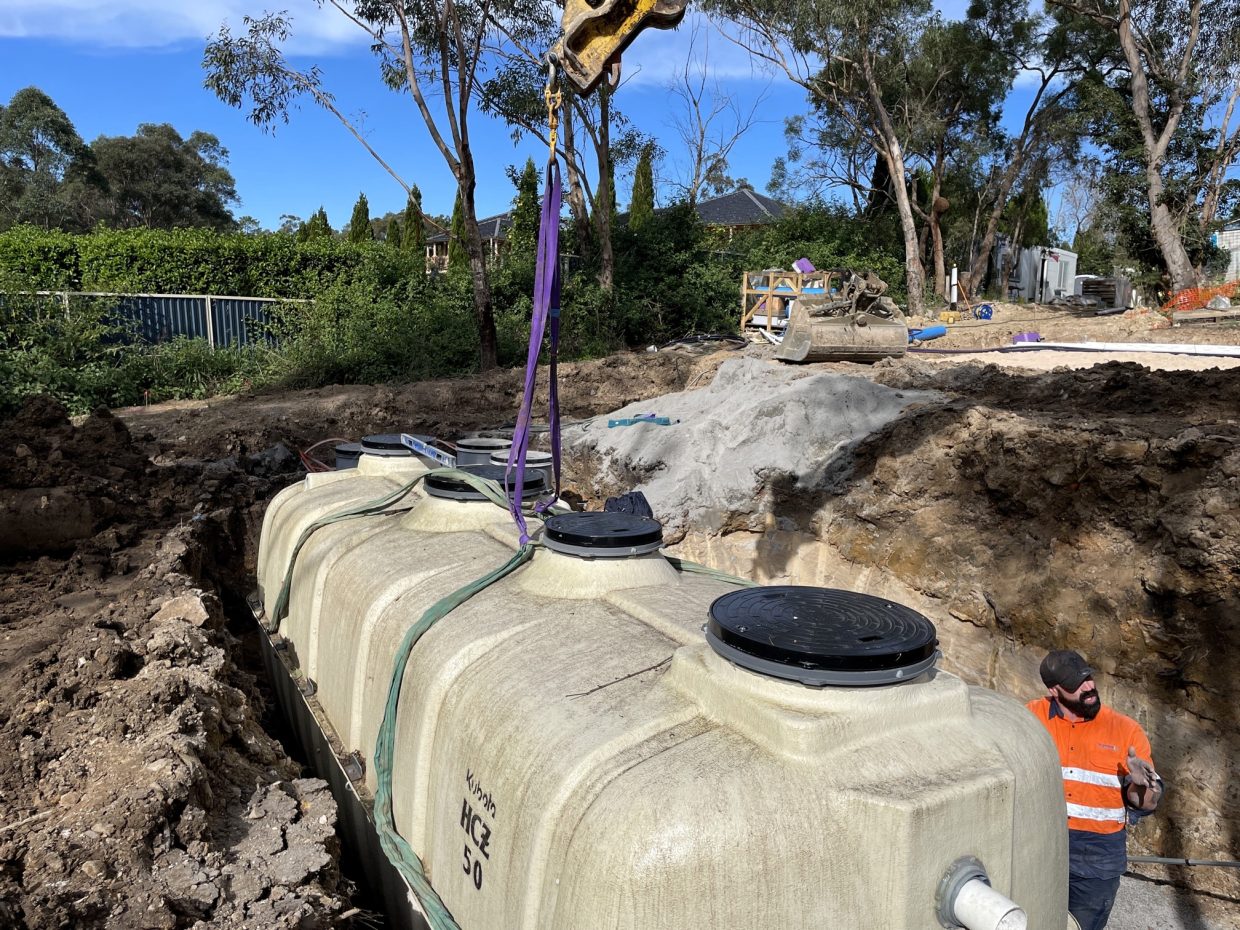 Tradesman focused on installing large underground Wastewater Treatment Plant.