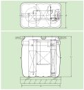 Spec Drawing example of Kubota KZII Secondary Home Sewage Treatment Plant